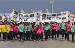 أطفال غزة يطالبون المجتمع الدولي بتأمين حقهم بالعيش بأمان