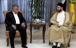 الحكيم يبحث مع العامري وقادة الفتح أهمية رص الصفوف