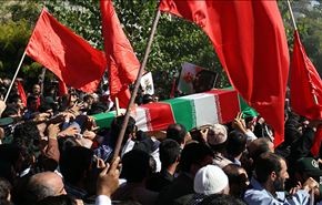 بالصور .. تشييع مهيب للشهید العمید حسین همداني في طهران