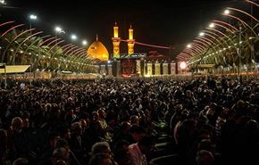 مئات المواكب‌ العراقية وزوار 50 بلدا في كربلاء بذكرى عاشوراء+ فيديو وصور