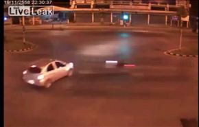 شاهد نهاية مأساوية لسائق دراجة نارية متهور