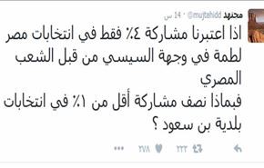 مجتهد: مشاركة اقل من 1% في انتخابات السعودية