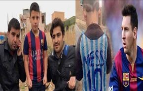 فيديو.. العثور على الطفل العراقي الذي يبحث عنه ميسي