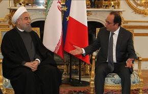 هولاند: تعزيز التعاون مع ايران يسهم في إحلال الامن بالمنطقة