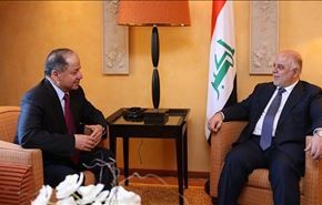 العبادي يؤكد لبرزاني ضرورة بذل الجهود لطرد 