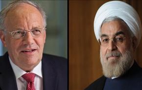 الرئیس روحانی يستقبل نظيره السويسري رسميا