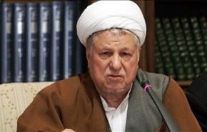 رفسنجاني: التنافس الانتخابي يجب ان يتحول الى صداقة لبناء ايران