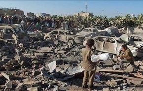 استشهاد امراة وطفليها بغارات سعودية في تعز