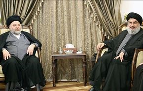 السيد نصر الله يستقبل الوكيل الشرعي للسيد السيستاني +صورتان