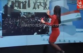 بالفيديو..مذيعة تفقد وعيها على الهواء مباشرة!