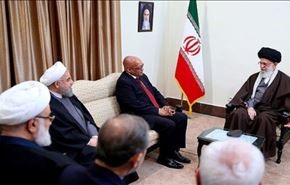 قائد الثورة الاسلامية يستقبل الرئيس الجنوب افريقي