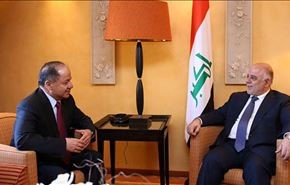 بارزاني والعبادي يؤكدان مواصلة التنسيق لمواجهة 