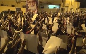 استمرار الاعتصام الشعبي أمام منزل آية الله قاسم بالدراز