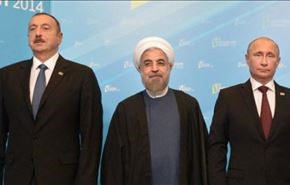 رؤساء ايران وروسيا واذربيجان يلتقون في باكو