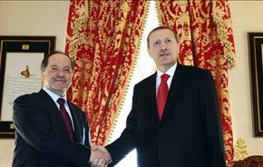 أردوغان والبارزاني يبحثان قتال 