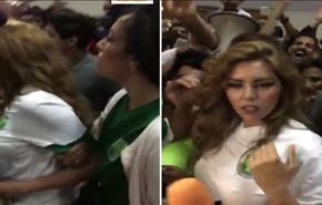 بالفيديو؛ شاهد لحظة تعرض مذيعة 