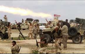 شاهد.. القوة الصاروخية للحشد الشعبي تدك اوكار داعش بالموصل