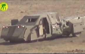 الحشد ينشر فيديو لشرطي يستهدف عجلة مفخخة بالموصل