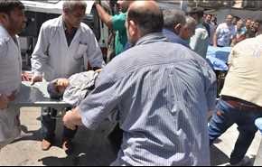 بالفيديو.. 100 شهيد وجريح جراء استهداف الارهابيين المناطق السكنية في حلب