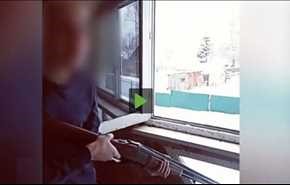شاهد بالفيديو... الموت في بث حي ومباشر!