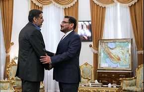 بالصور.. لقاء رمضان شلح مع أمين المجلس الاعلى للأمن القومي الايراني