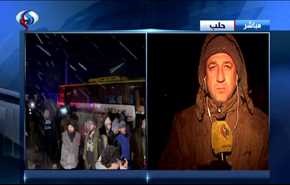 خاص.. مراسل العالم يكشف: سبب السماح لسيارات المسلحين الخروج من حلب؟