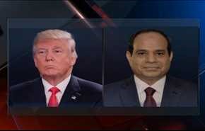 ترامب يبحث مع السيسي مستقبل العلاقات الأميركية المصرية