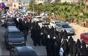 احتجاجات عارمة في البحرين تنديدا باعدام ثلاثة معتقلين والنظام يرد بالشوزن!