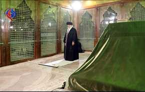 حضور رهبر انقلاب در مرقد امام (ره) و گلزار شهدا +عکس