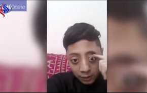 فيديو... لن تصدقوا ماذا يفعل هذا الشاب  بعينيه!!