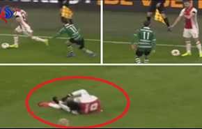 بالفيديو... لاعب يرتكب عملا 
