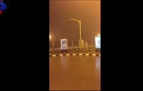 شاهد.. دوي صفارات الإنذار في أبها والسعودية تستنفر