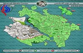 بالصورة.. خارطة لاخر مستجدات معركة تحرير الموصل
