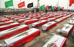 بازگشت پیکر 165 شهید دفاع مقدس به میهن اسلامی | تصاویر