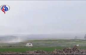 بالفيديو... لحظة نسف مدرعة 