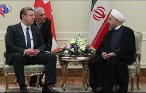 روحاني : ايران ترحب بتطوير وتعزيز مجالات التعاون مع جورجيا