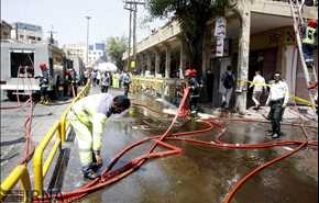 آتش سوزی در پاساژ رضوان اهواز/ تصاویر
