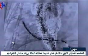 بالفيديو.. استهداف رتل كبير لداعش بريف حمص الشرقي