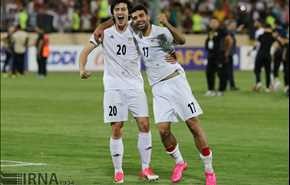 فوز المنتخب الايراني لكرة القدم على المنتخب الاوزبكي / صور