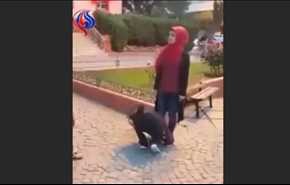 شاهد سورية تجبر شابين على تقبيل قدميها أمام الناس في تركيا