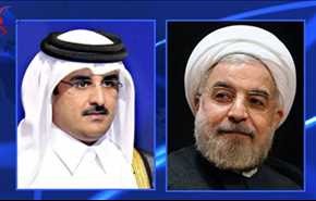 إتصال هاتفي بين أمير قطر وروحاني