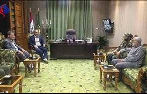 بالصور: المهندس يزور هيئة الحشد الشعبي في النجف الأشرف