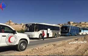 انتهاء عملية اخلاء مسلحي جبهة النصرة وعائلاتهم