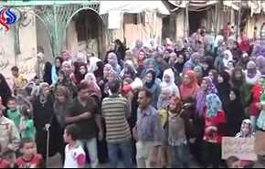 شاهد: تظاهرات واوضاع مأساوية يعيشها اهالي كفريا والفوعة