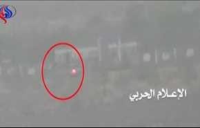 شاهد.. صواريخ يمنية لا تضل طريقها ابداً وتصد هجوم مرتزقة بتعز