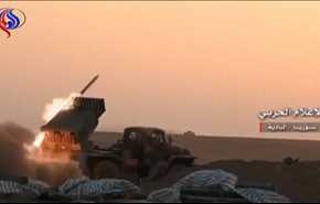 شاهد: نيران الجيش تحرر مناطق بريف حمص الشرقي وحقول غاز جنوب الرقة
