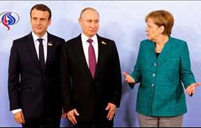 ميركل وماكرون يحثان بوتين على دعم وقف إطلاق النار في أوكرانيا