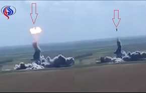 شاهد بالفيديو..داعشي يطير في الهواء ثم ينفجر!