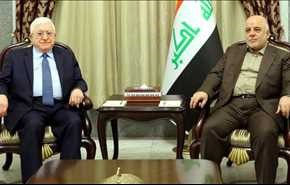 العبادي لمعصوم: موقفنا ثابت برفض الاستفتاء لعدم دستوريته