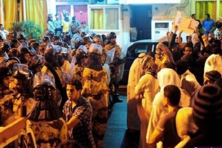 ادامه تظاهرات در شرق عربستان